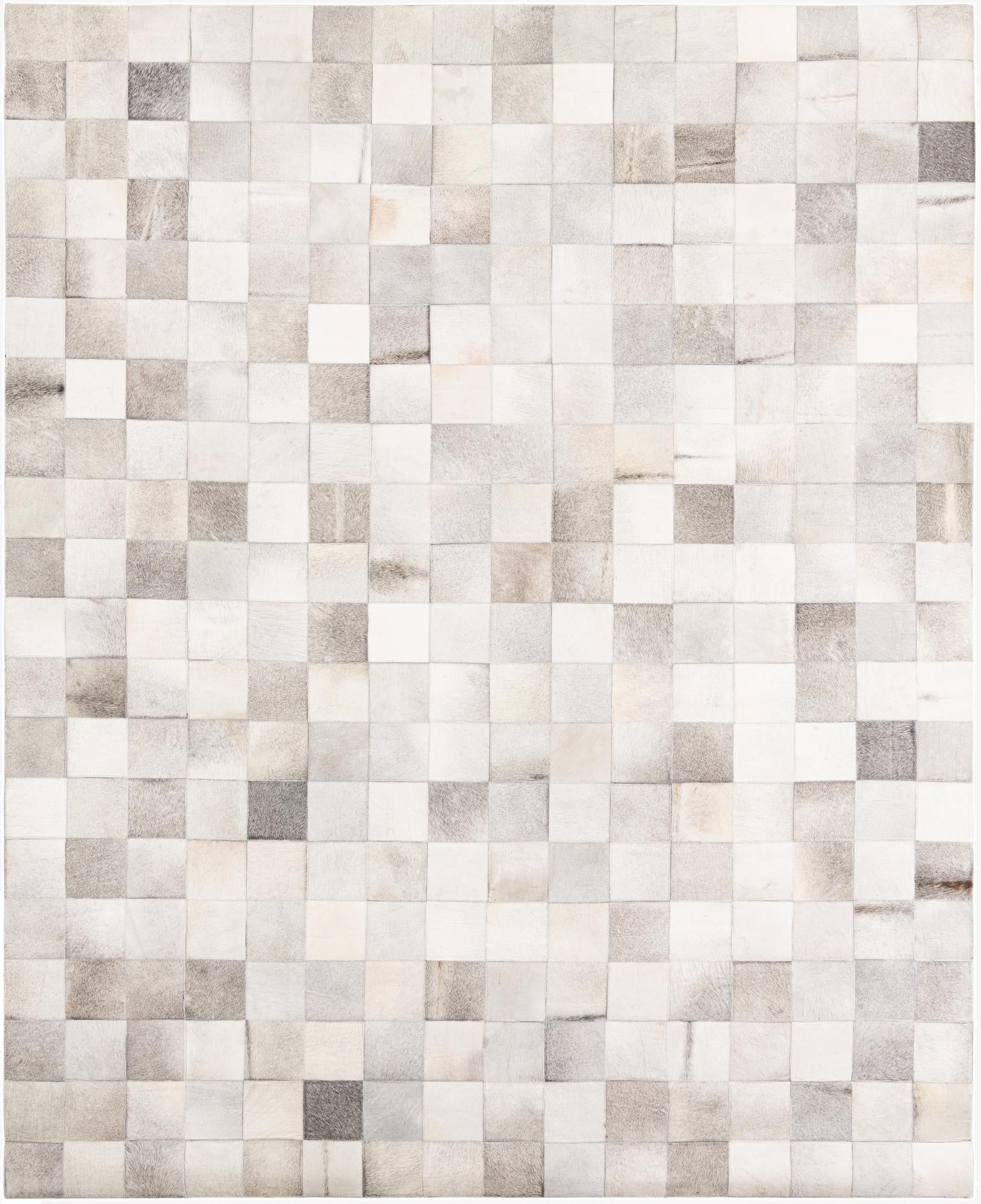  8' x 9' 10 Cowhide Leather Rug