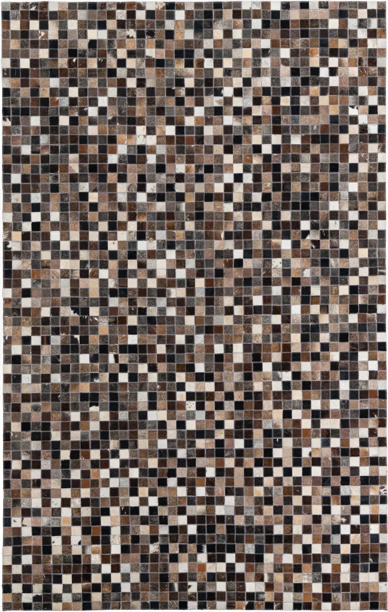  5' x 8' Cowhide Leather Rug