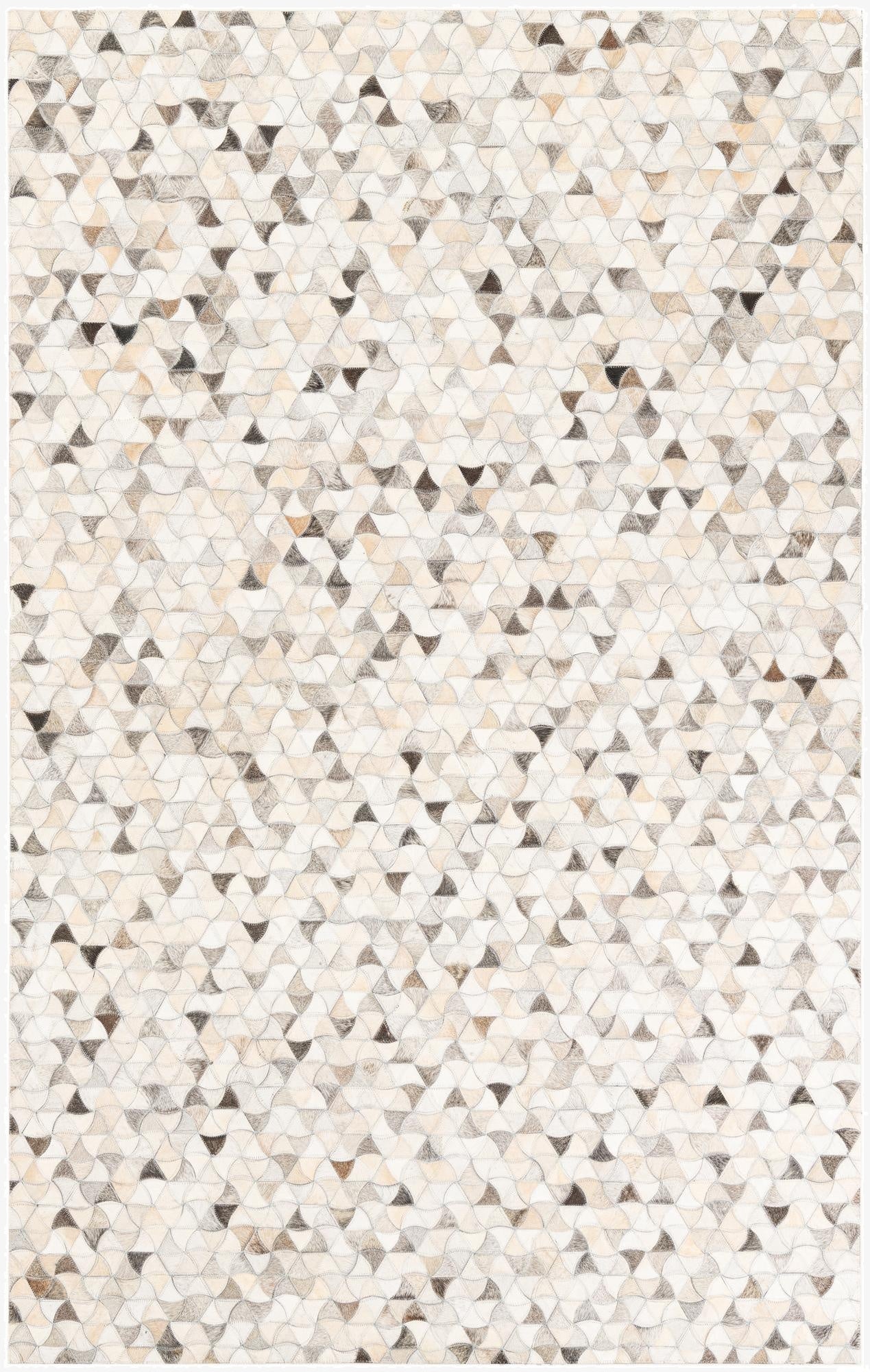  5' x 8' Cowhide Leather Rug