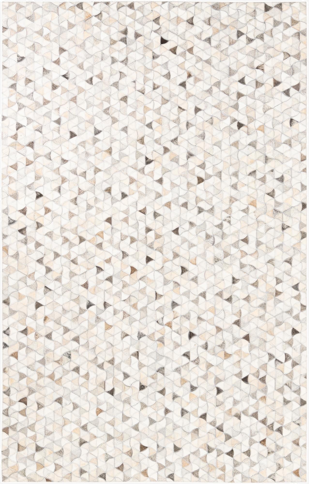  5' x 8' Cowhide Leather Rug