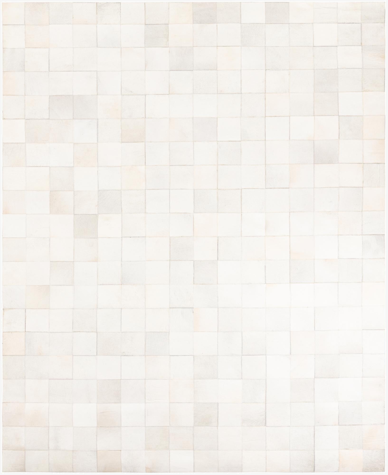  8' x 9' 10 Cowhide Leather Rug