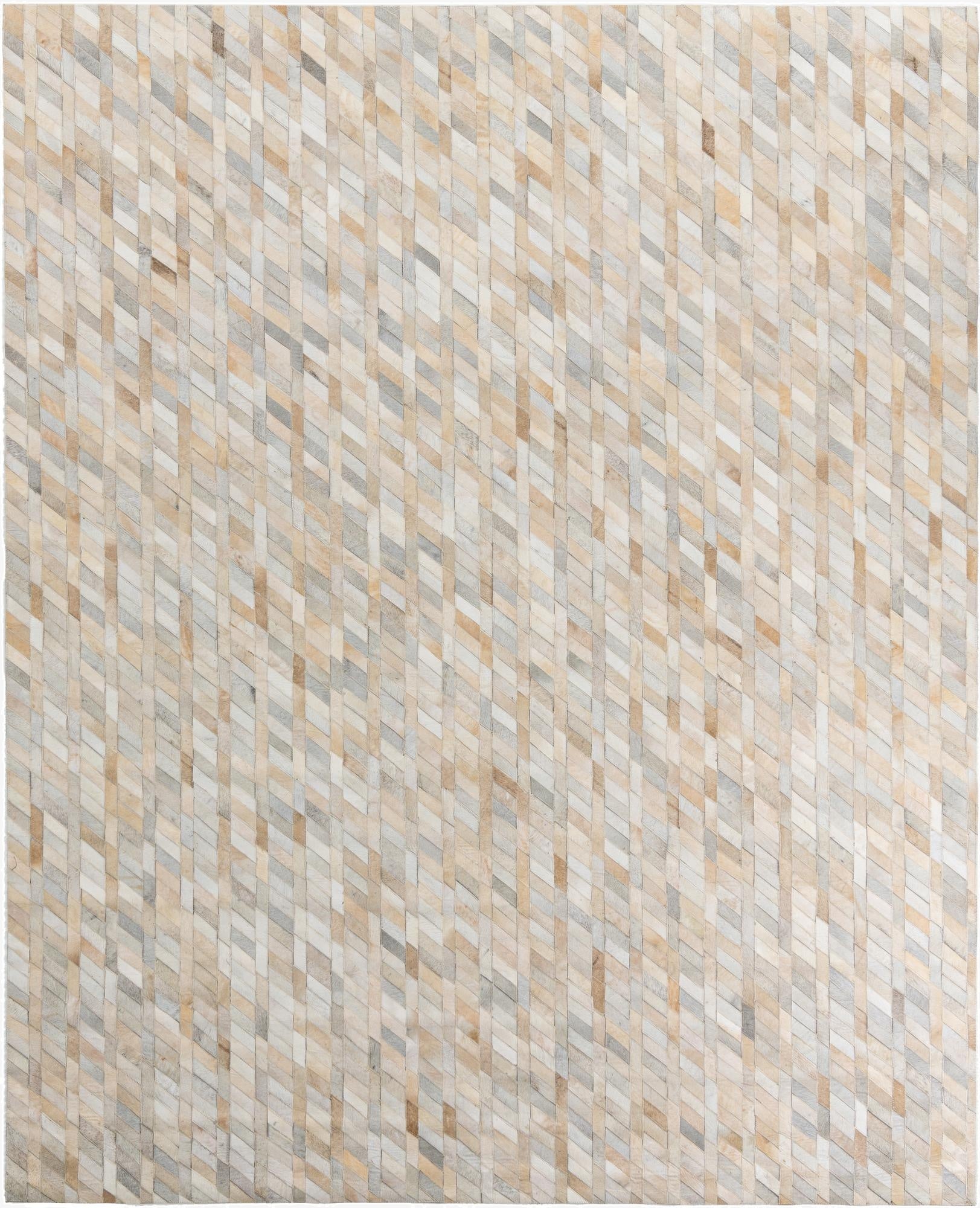  8' x 9' 9 Cowhide Leather Rug