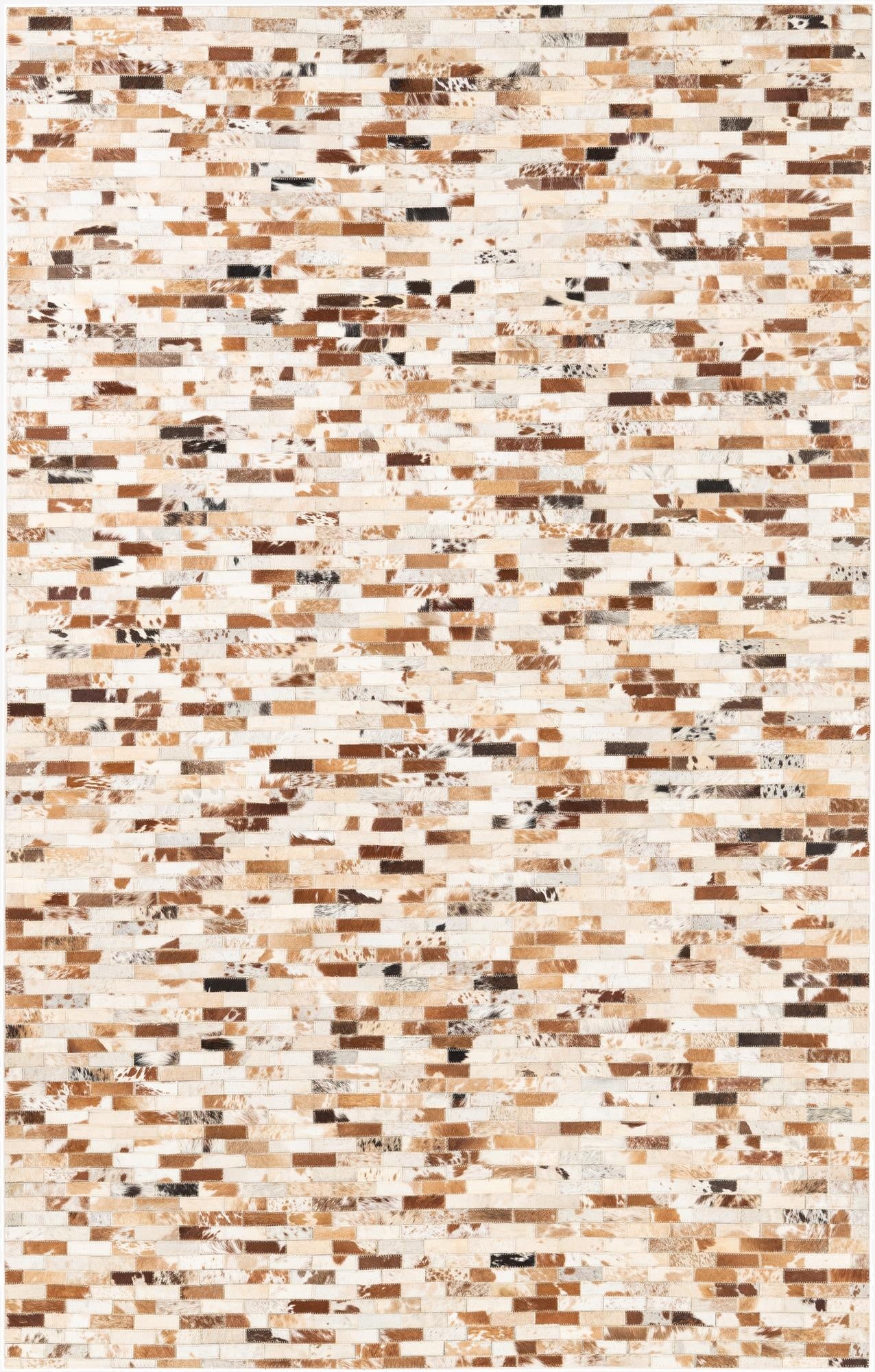  5' x 8' Cowhide Leather Rug