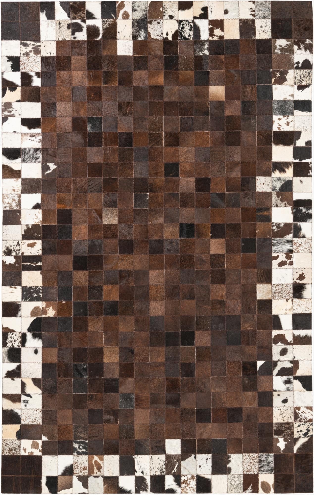  5' x 8' Cowhide Leather Rug