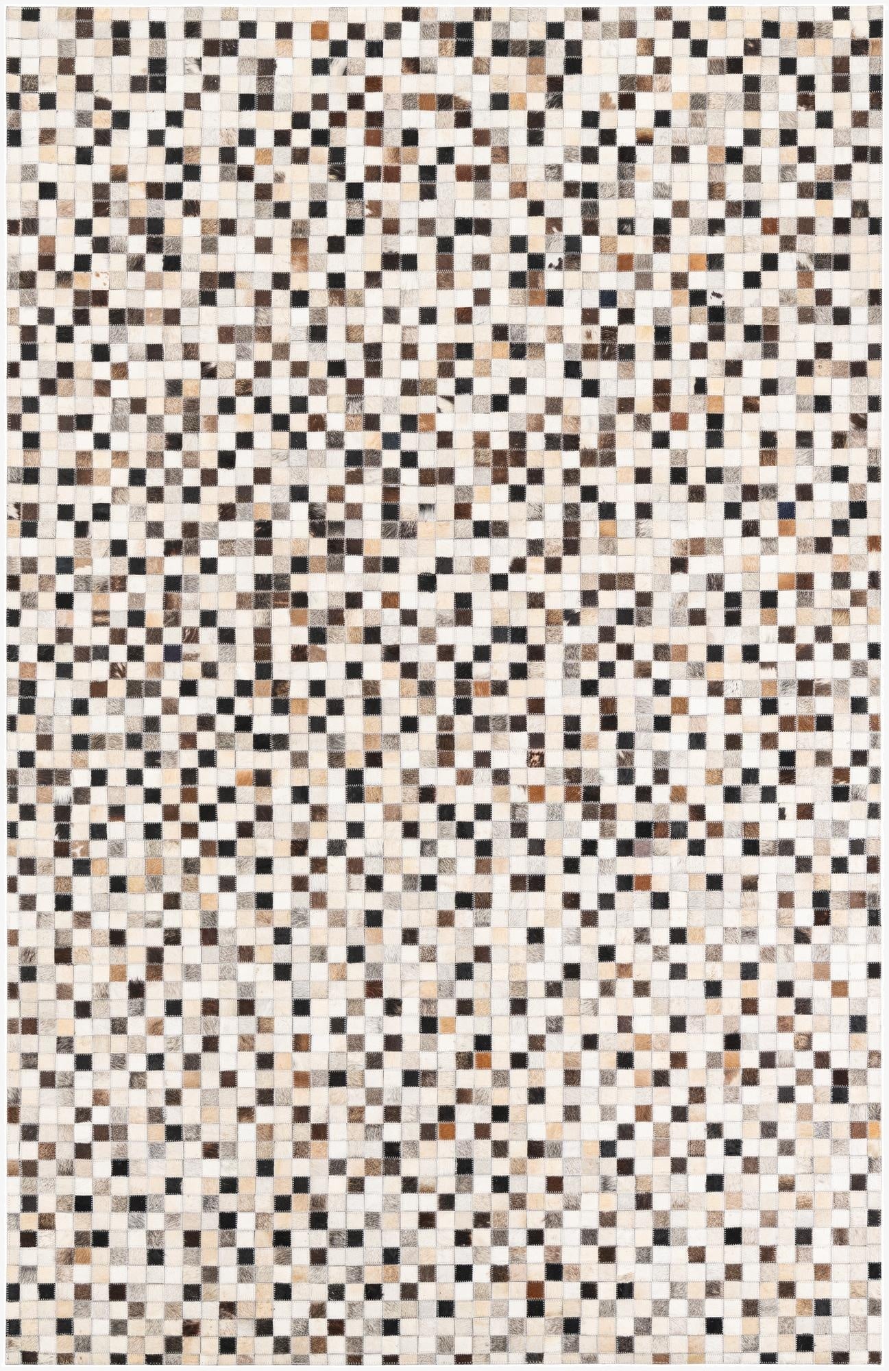  5' x 8' Cowhide Leather Rug