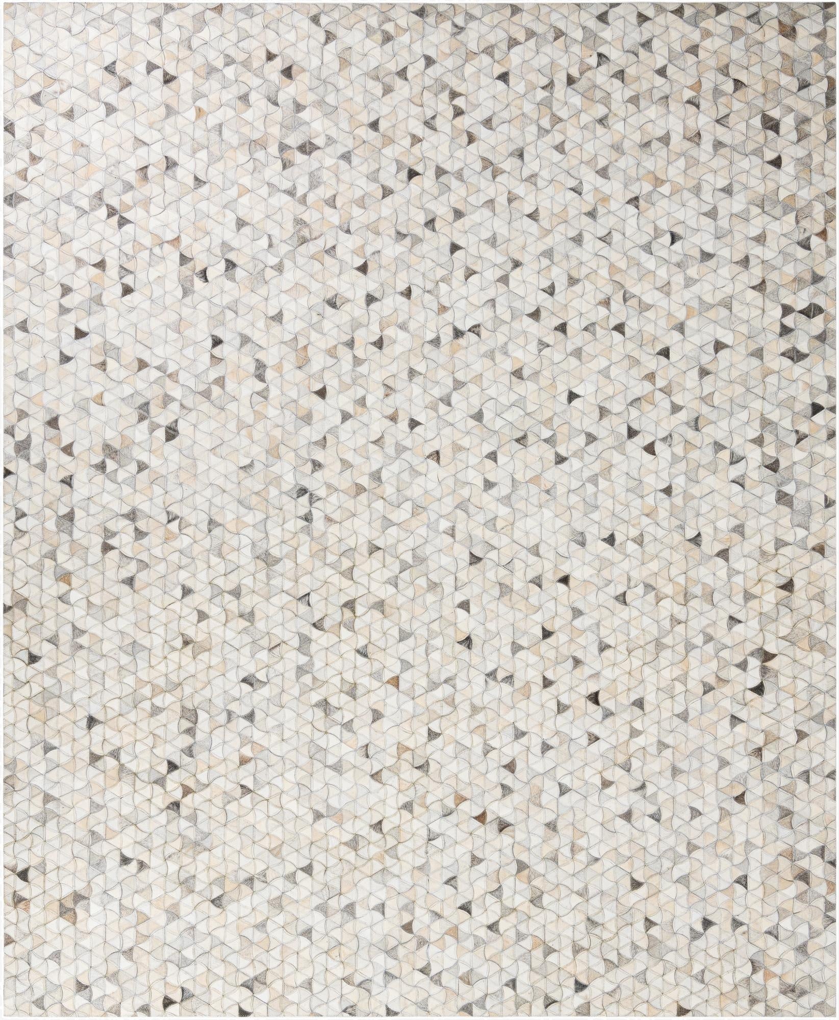  8' x 9' 10 Cowhide Leather Rug