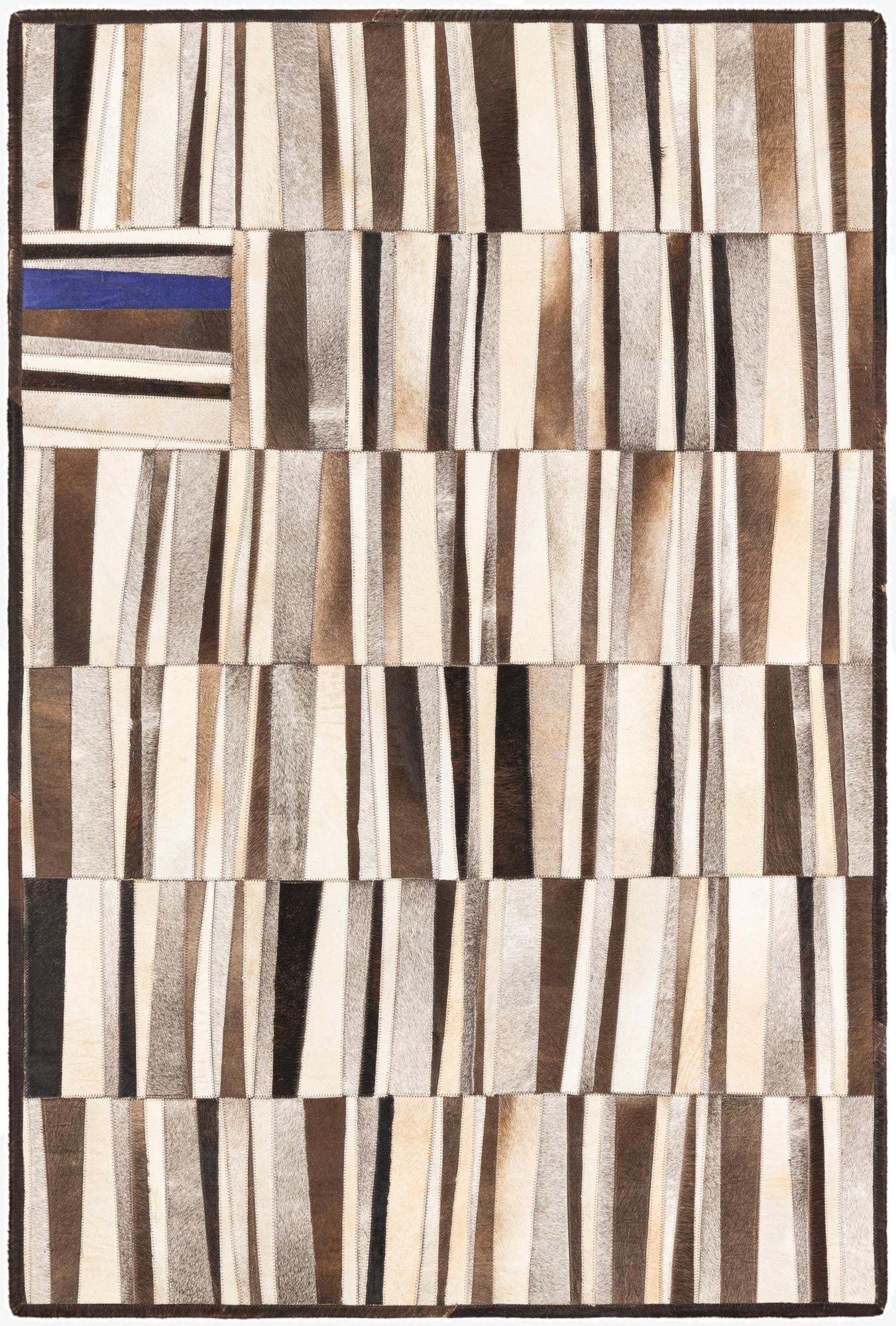  4' x 6' Cowhide Leather Rug