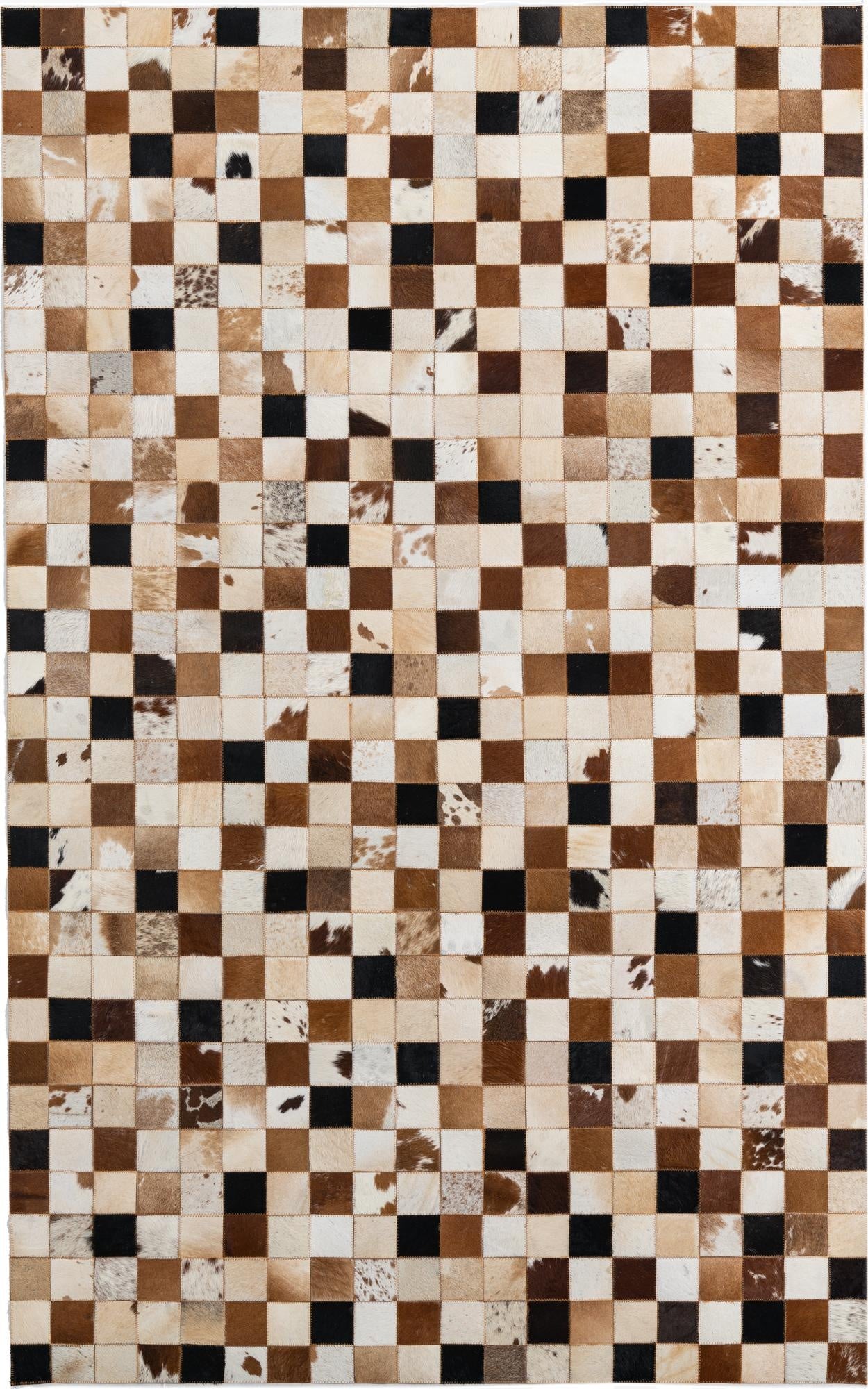  5' x 8' Cowhide Leather Rug