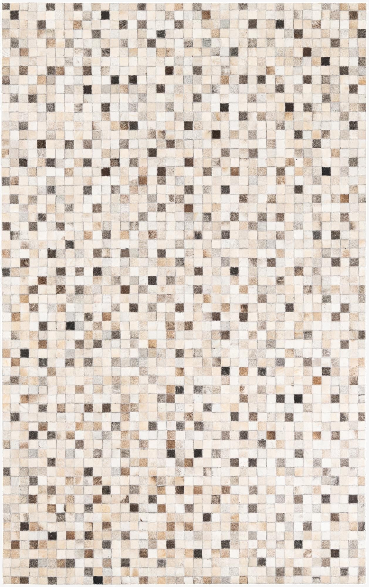  5' x 8' Cowhide Leather Rug