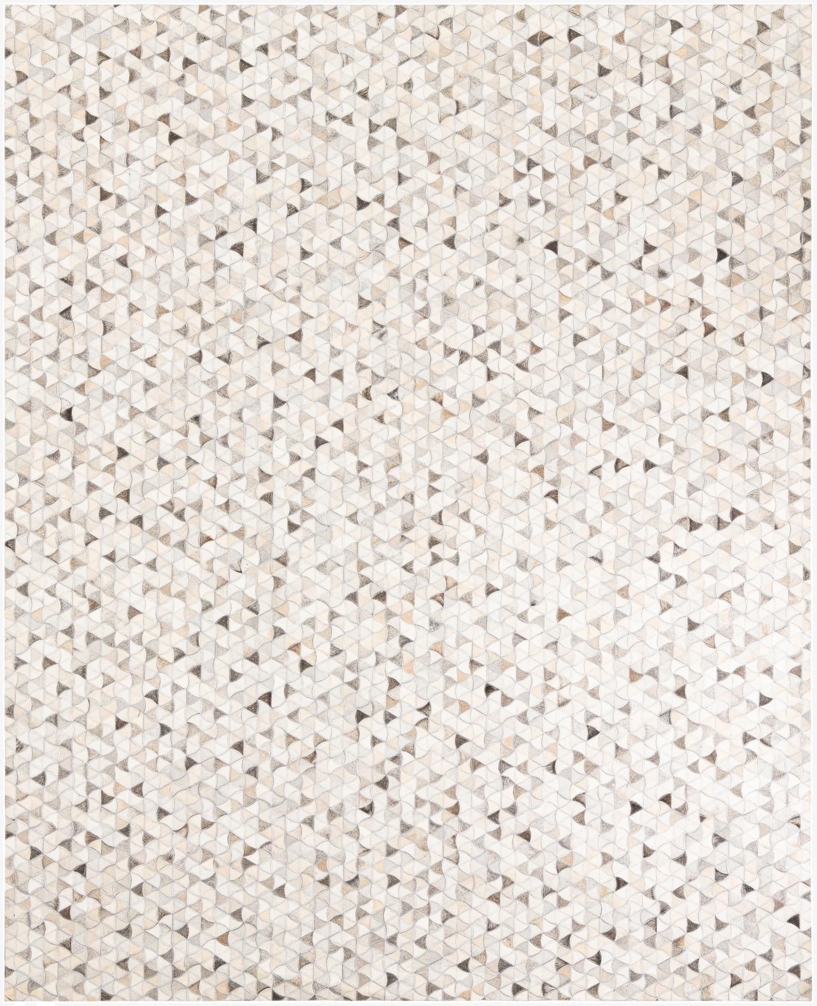  8' x 9' 10 Cowhide Leather Rug