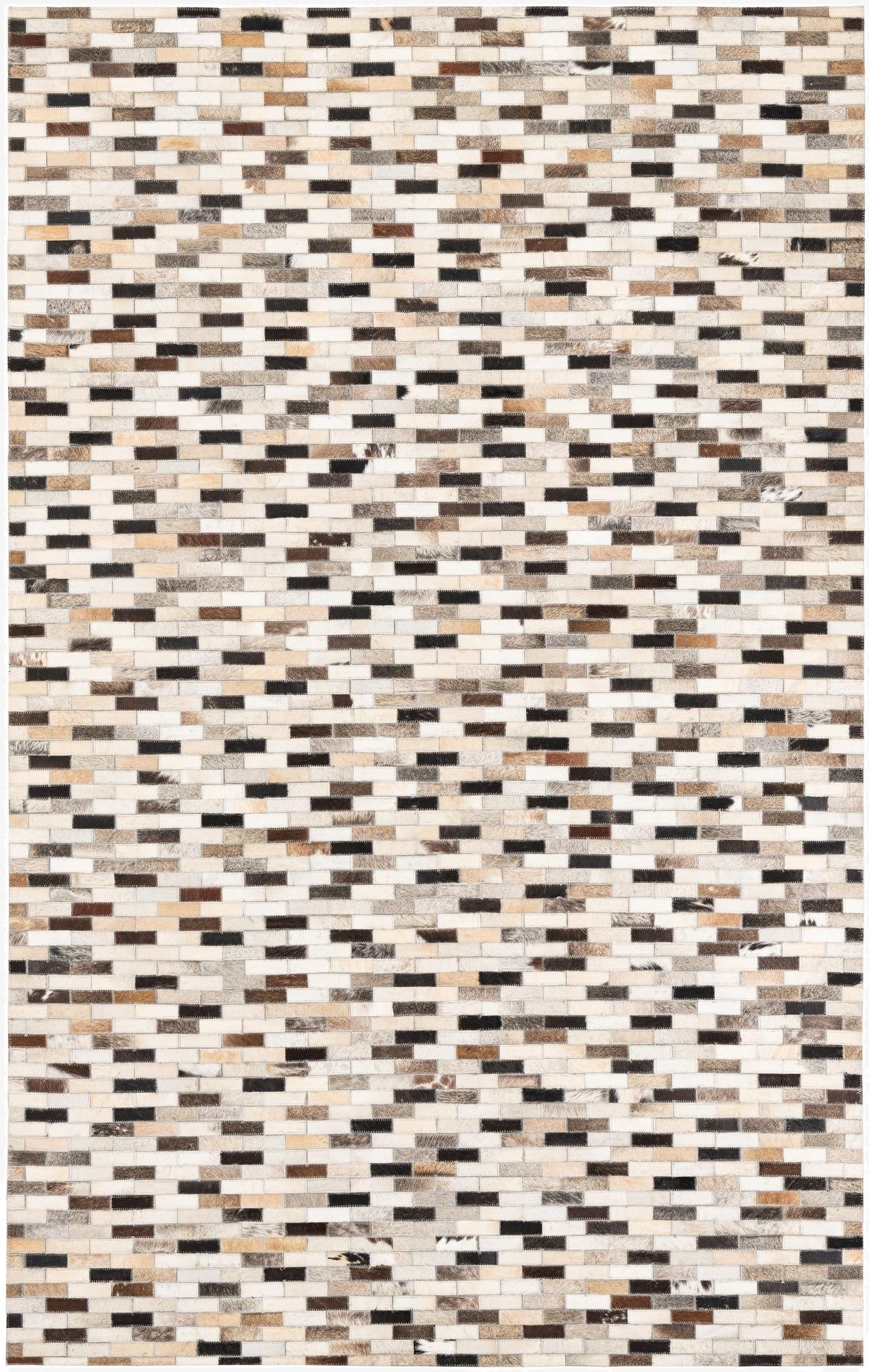  5' x 8' Cowhide Leather Rug