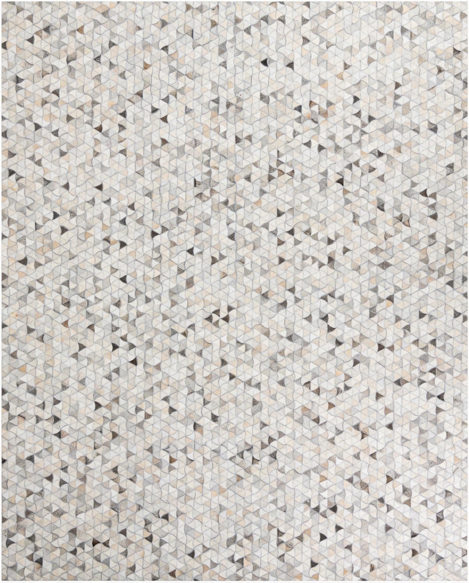  8' x 9' 10 Cowhide Leather Rug