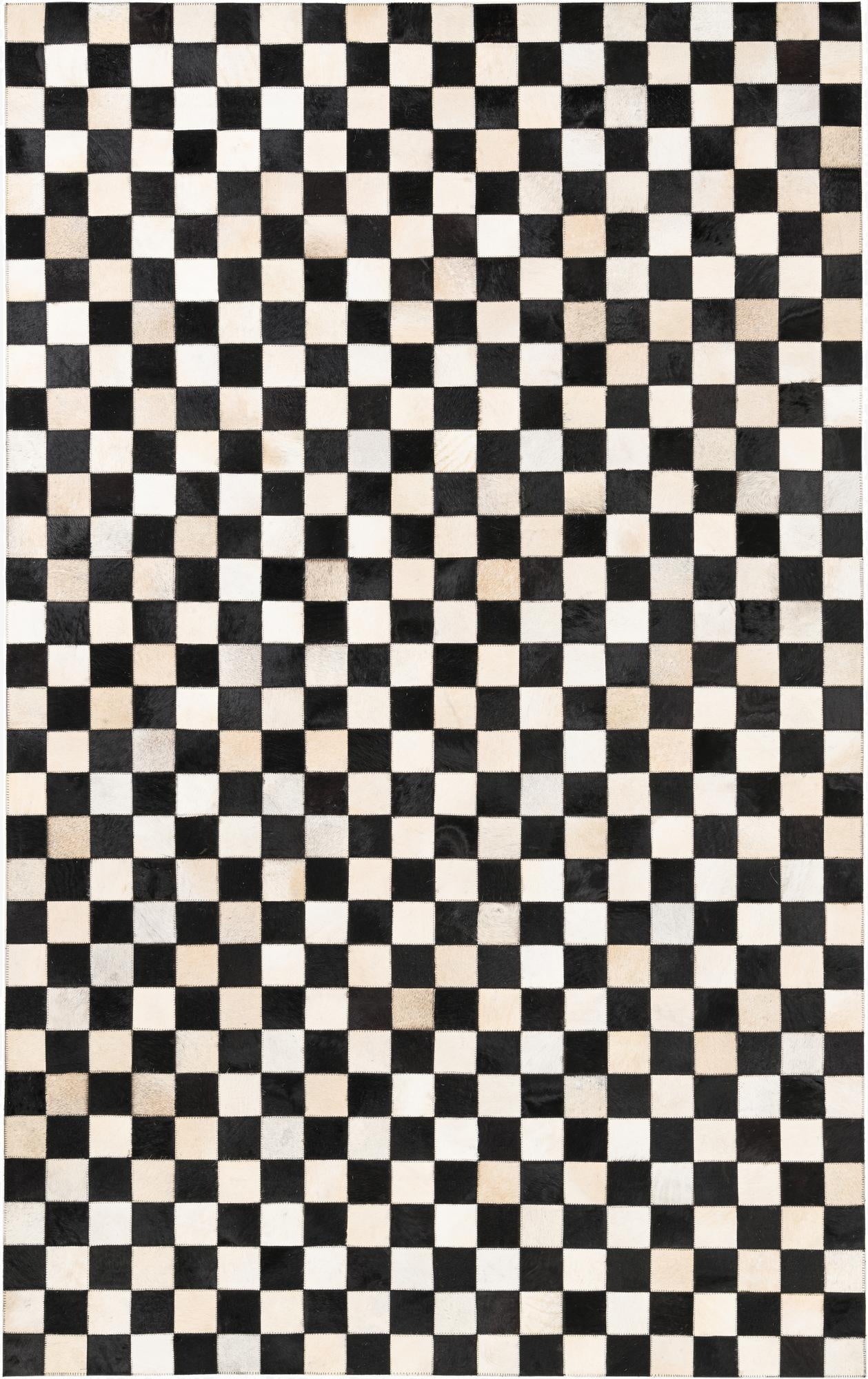  5' x 8' Cowhide Leather Rug