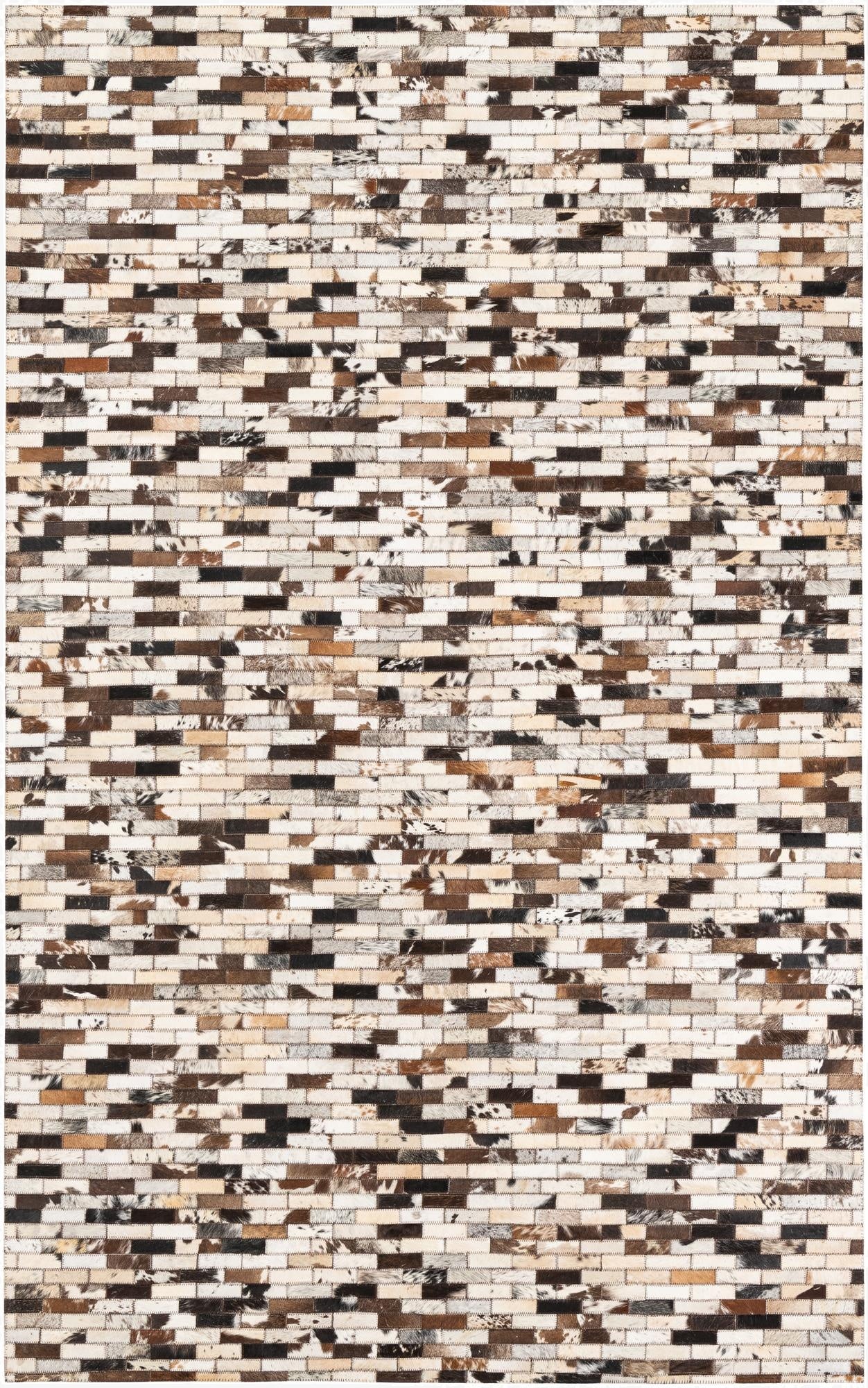  5' x 8' Cowhide Leather Rug