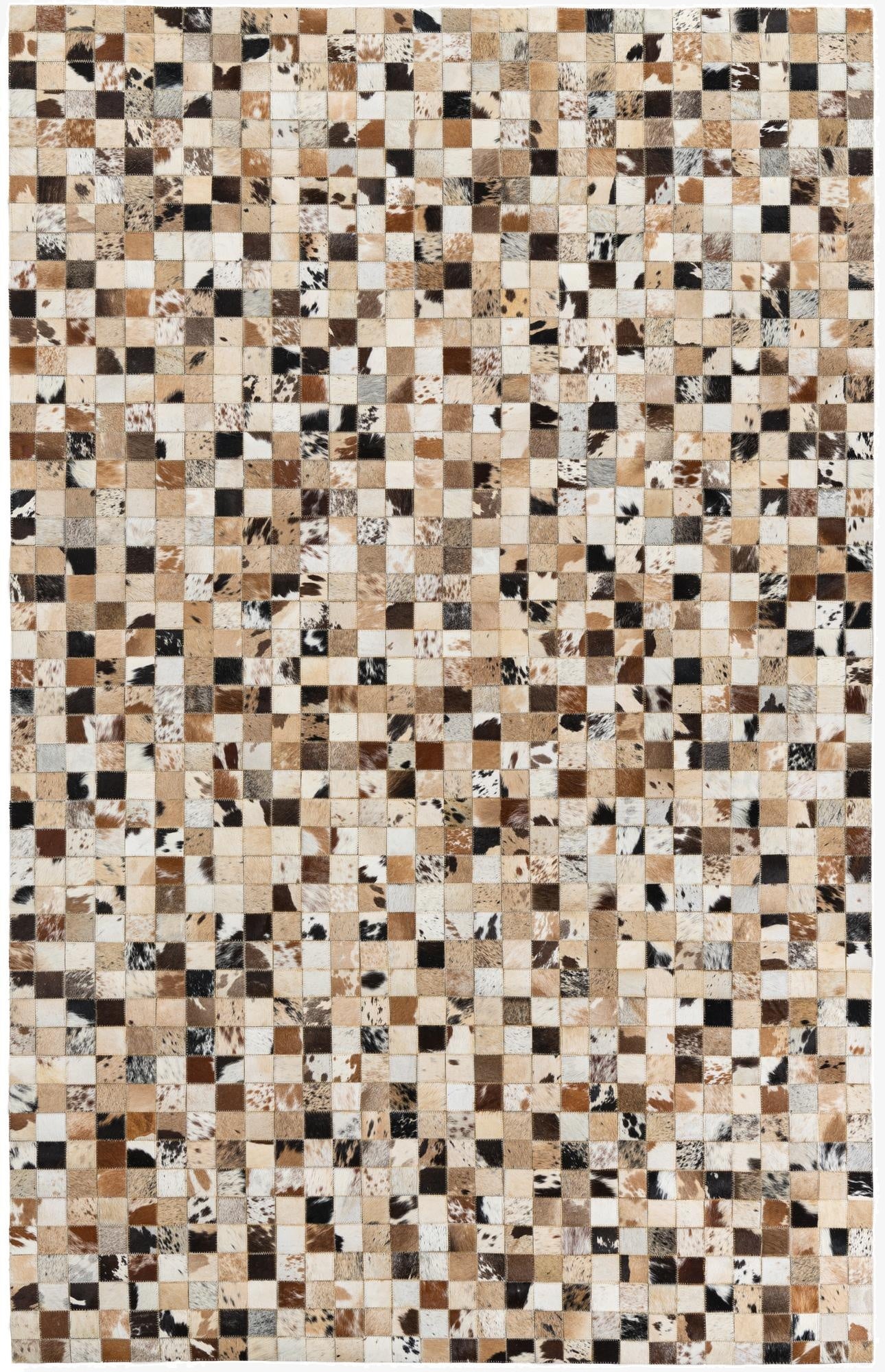  5' x 8' Cowhide Leather Rug