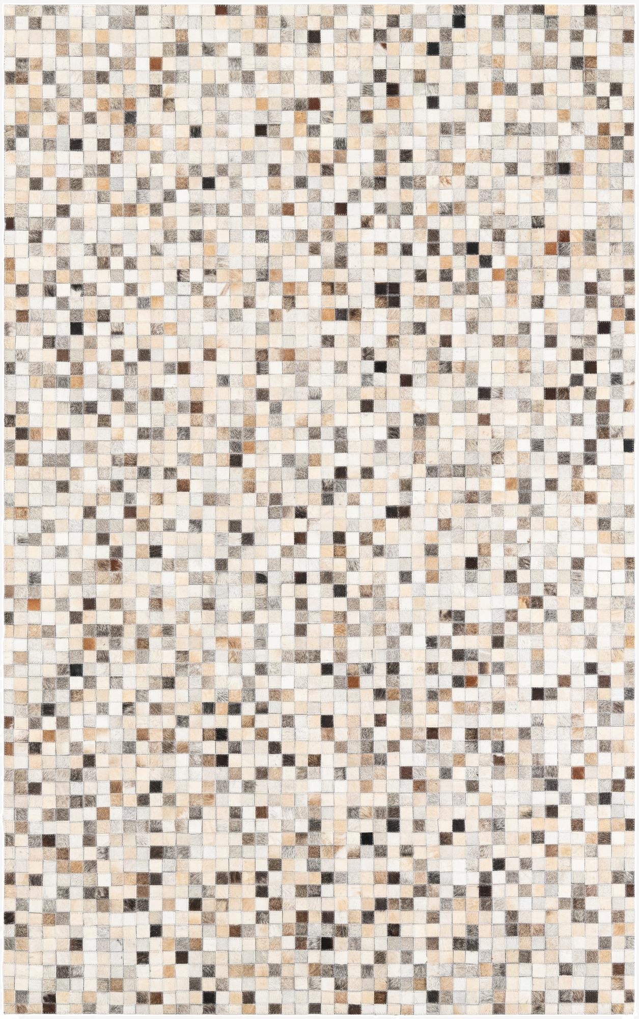  5' x 8' Cowhide Leather Rug