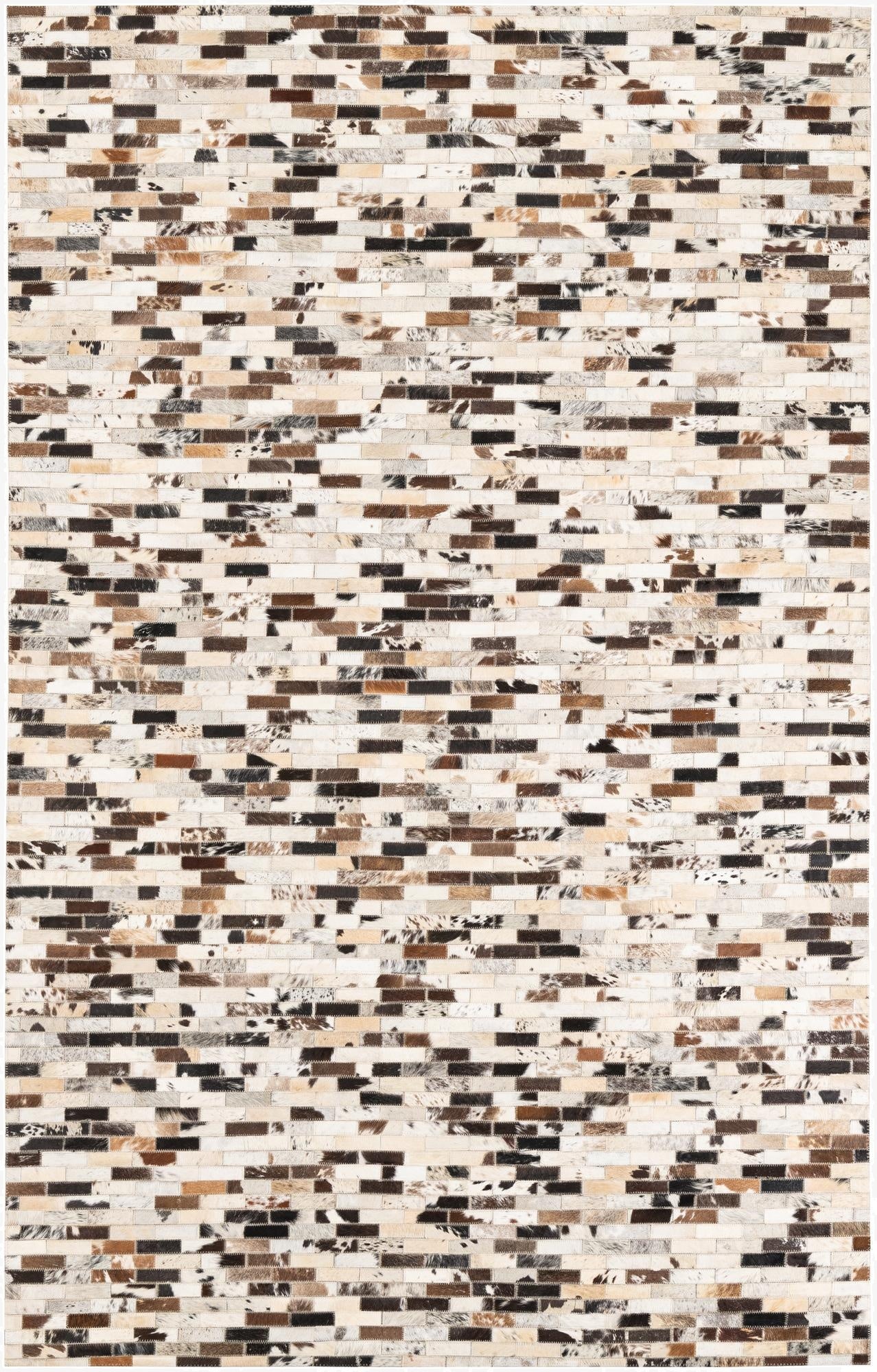  5' x 8' Cowhide Leather Rug