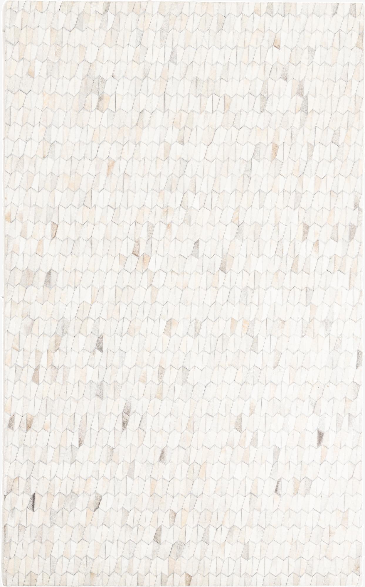  5' 1 x 8' 3 Cowhide Leather Rug