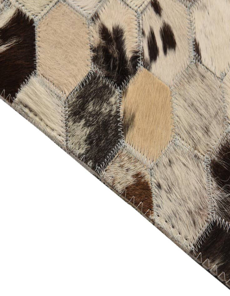 Detail image of  5' 2 x 7' 10 Cowhide Rug