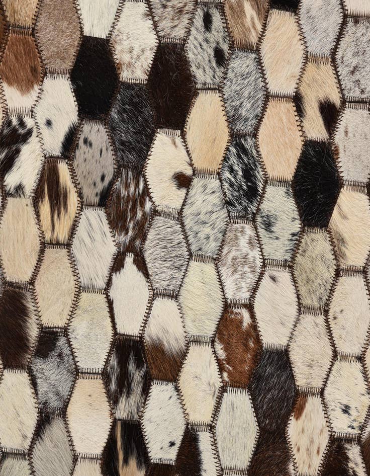 Detail image of  5' 1 x 8' 1 Cowhide Rug