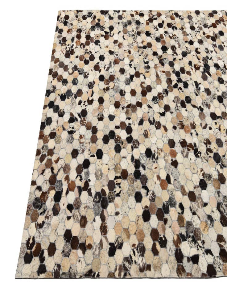 Detail image of  5' 1 x 7' 10 Cowhide Rug