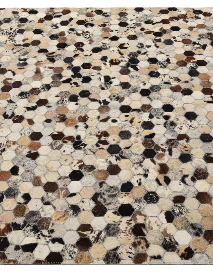 Detail image of  5' 1 x 7' 10 Cowhide Rug