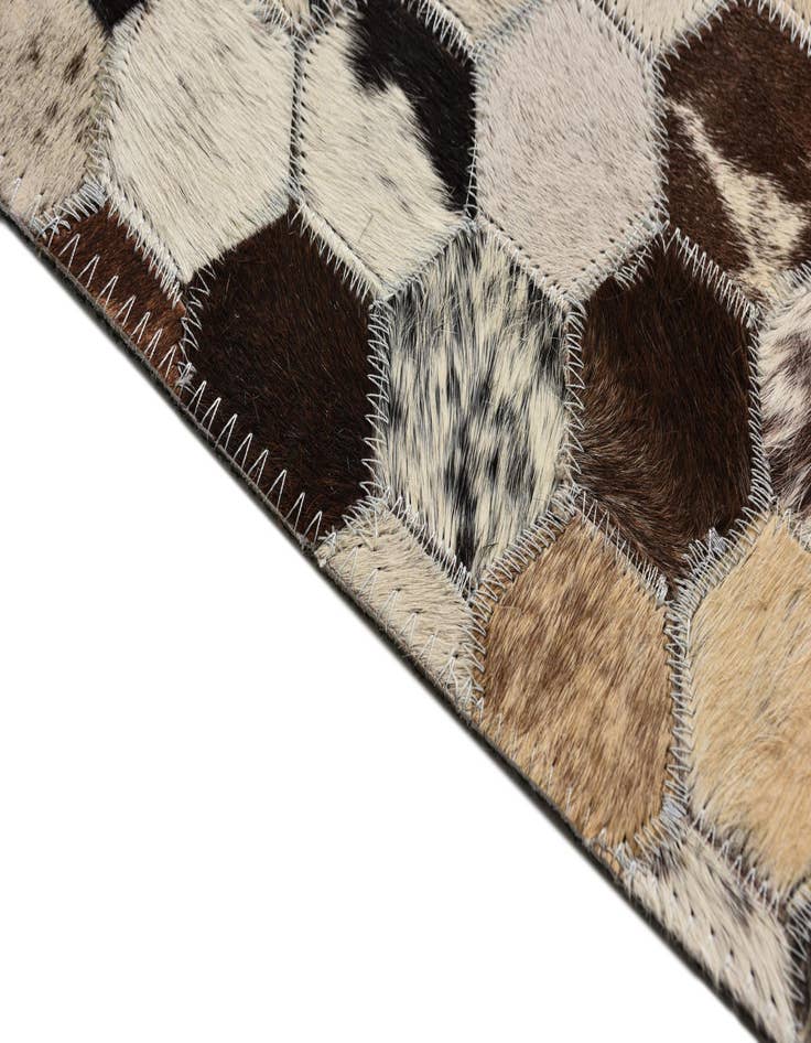 Detail image of  5' 1 x 7' 10 Cowhide Rug
