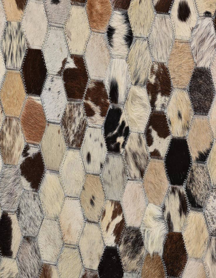 Detail image of  5' 1 x 7' 10 Cowhide Rug