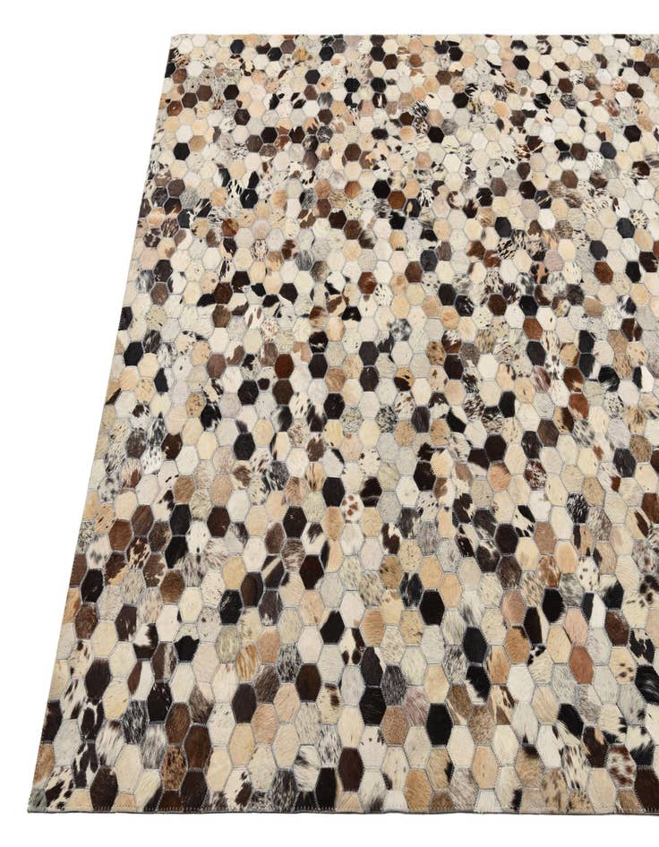 Detail image of  5' 1 x 7' 10 Cowhide Rug