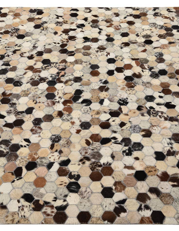 Detail image of  5' 1 x 7' 10 Cowhide Rug