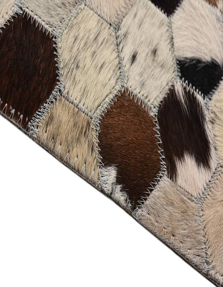 Detail image of  5' 1 x 7' 10 Cowhide Rug