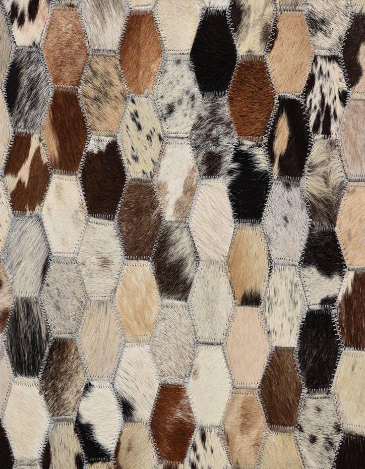 Detail image of  5' 1 x 7' 10 Cowhide Rug