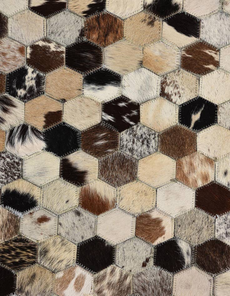 Detail image of  5' 2 x 8' 1 Cowhide Rug
