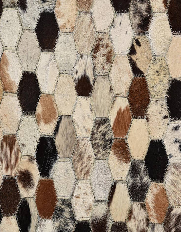 Detail image of  5' 2 x 8' 1 Cowhide Rug