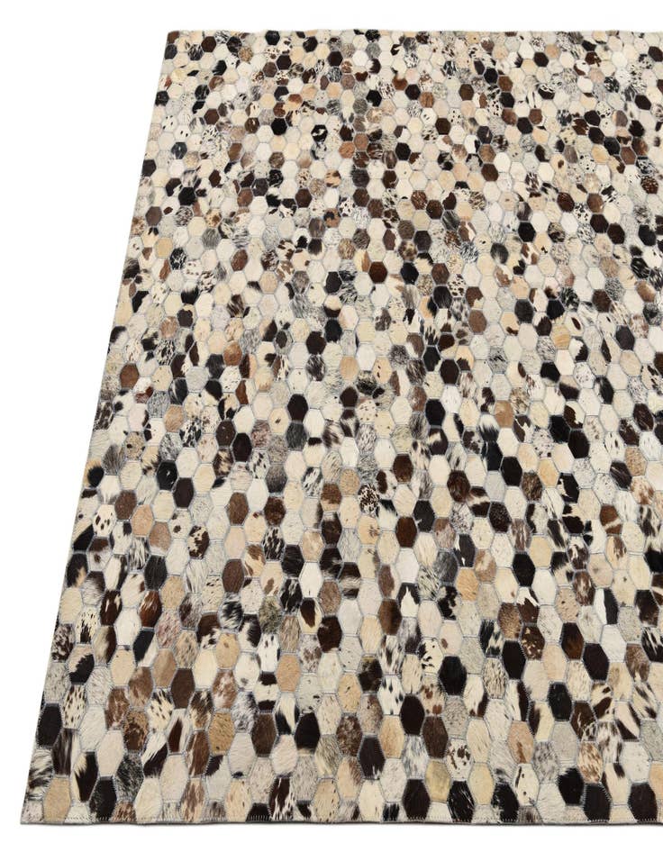 Detail image of  5' 1 x 7' 10 Cowhide Rug