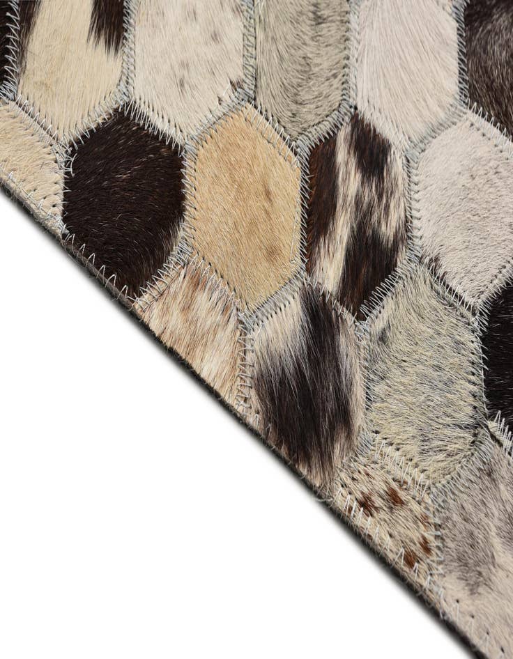 Detail image of  5' 1 x 7' 10 Cowhide Rug