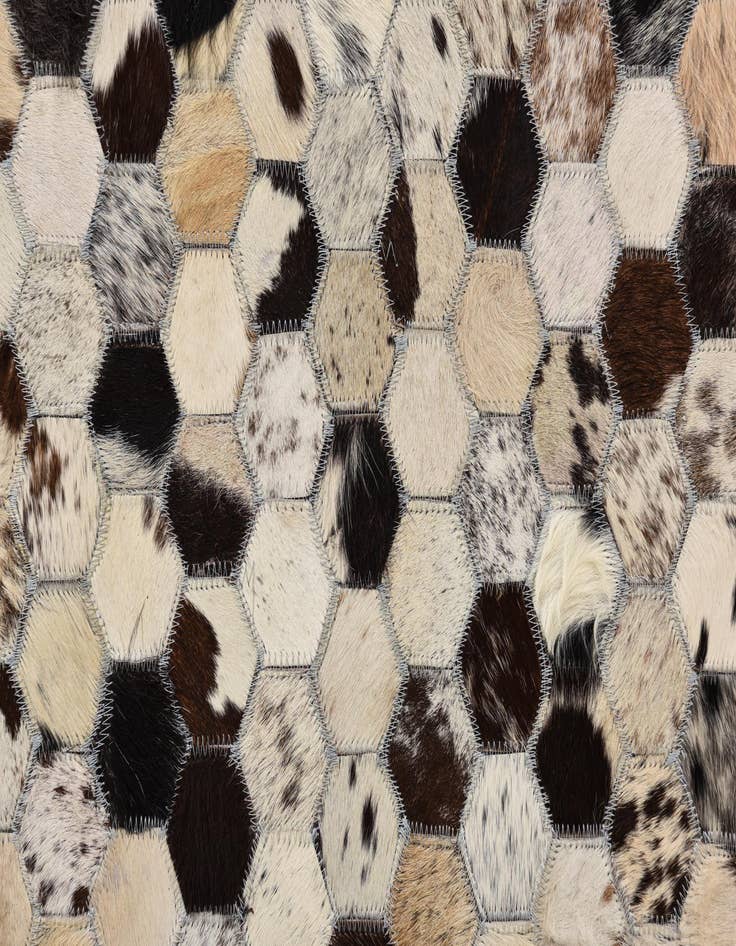 Detail image of  5' 1 x 7' 10 Cowhide Rug