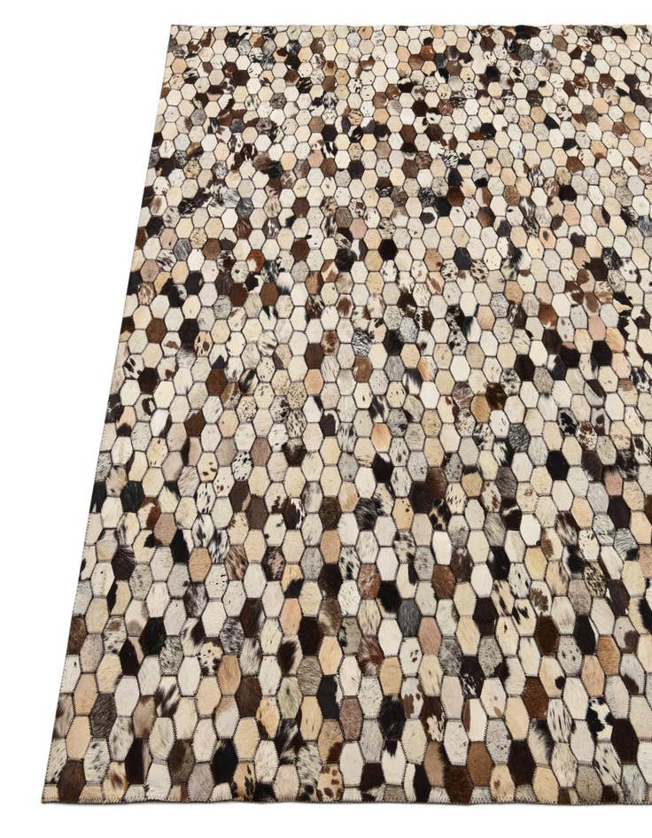 Detail image of  5' 1 x 8' 2 Cowhide Rug
