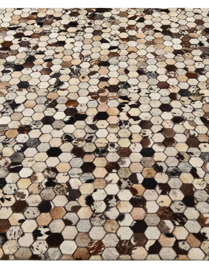 Detail image of  5' 1 x 8' 2 Cowhide Rug