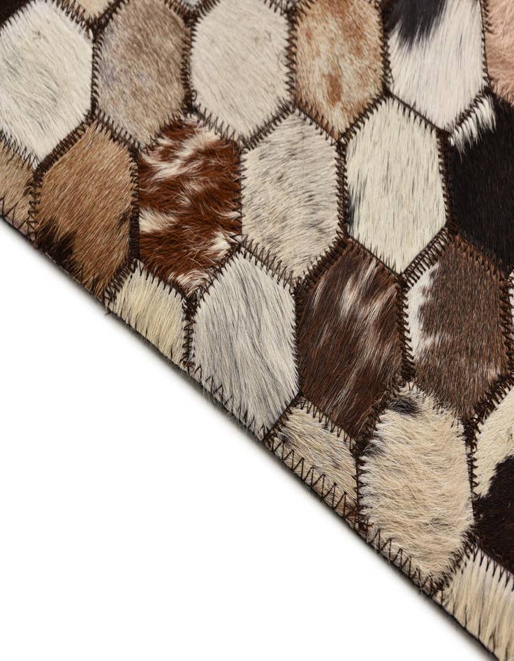 Detail image of  5' 1 x 8' 2 Cowhide Rug