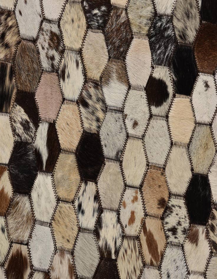 Detail image of  5' 1 x 8' 2 Cowhide Rug
