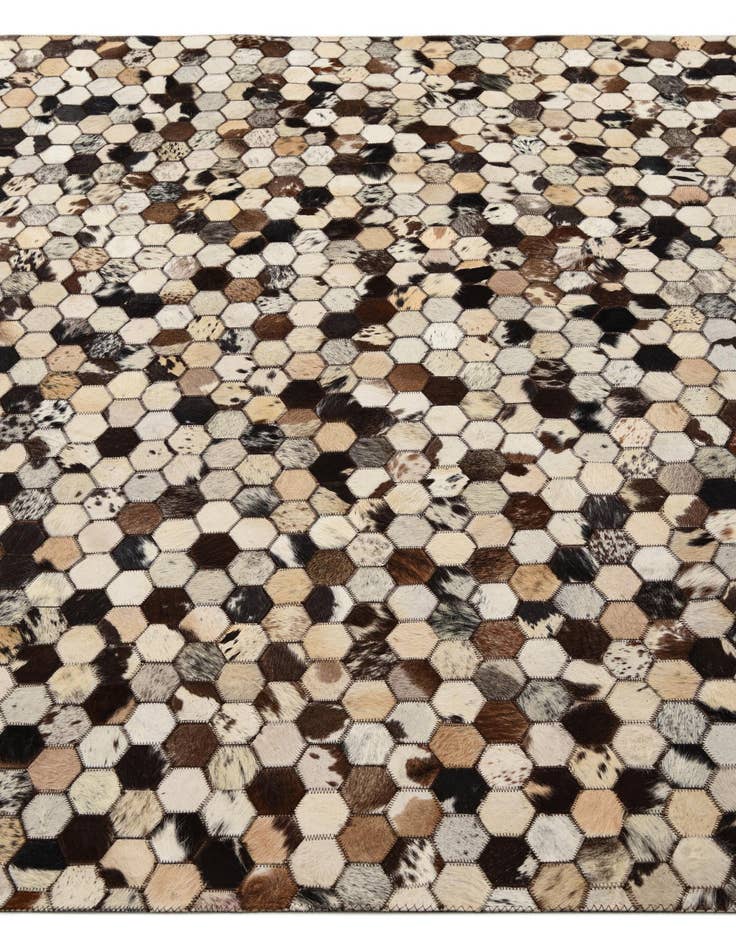 Detail image of  5' 1 x 8' 1 Cowhide Rug