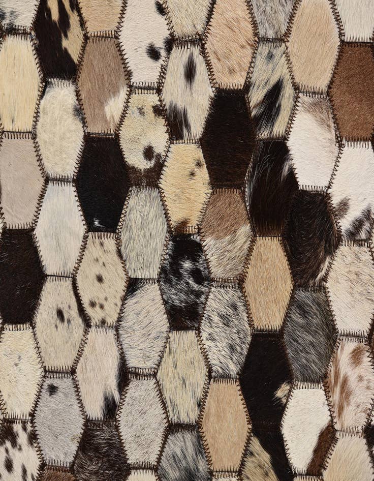 Detail image of  5' 1 x 8' 1 Cowhide Rug