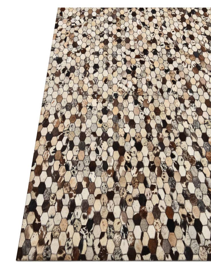 Detail image of  5' 1 x 8' 2 Cowhide Rug