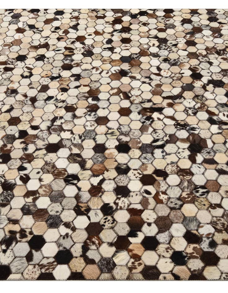 Detail image of  5' 1 x 8' 2 Cowhide Rug