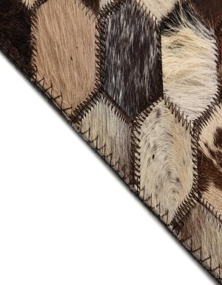 Detail image of  5' 1 x 8' 2 Cowhide Rug
