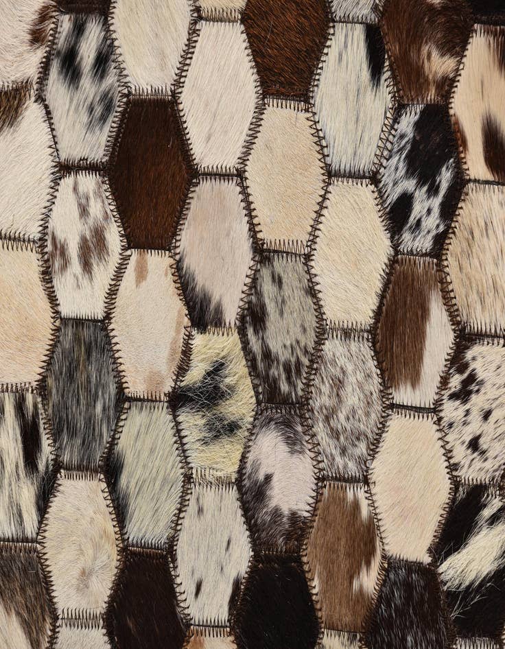 Detail image of  5' 1 x 8' 2 Cowhide Rug