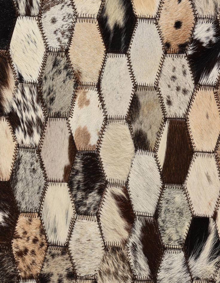 Detail image of  5' 1 x 8' 2 Cowhide Rug