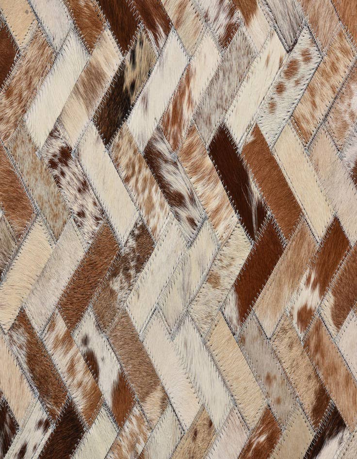 Detail image of  4' 10 x 7' 10 Cowhide Rug