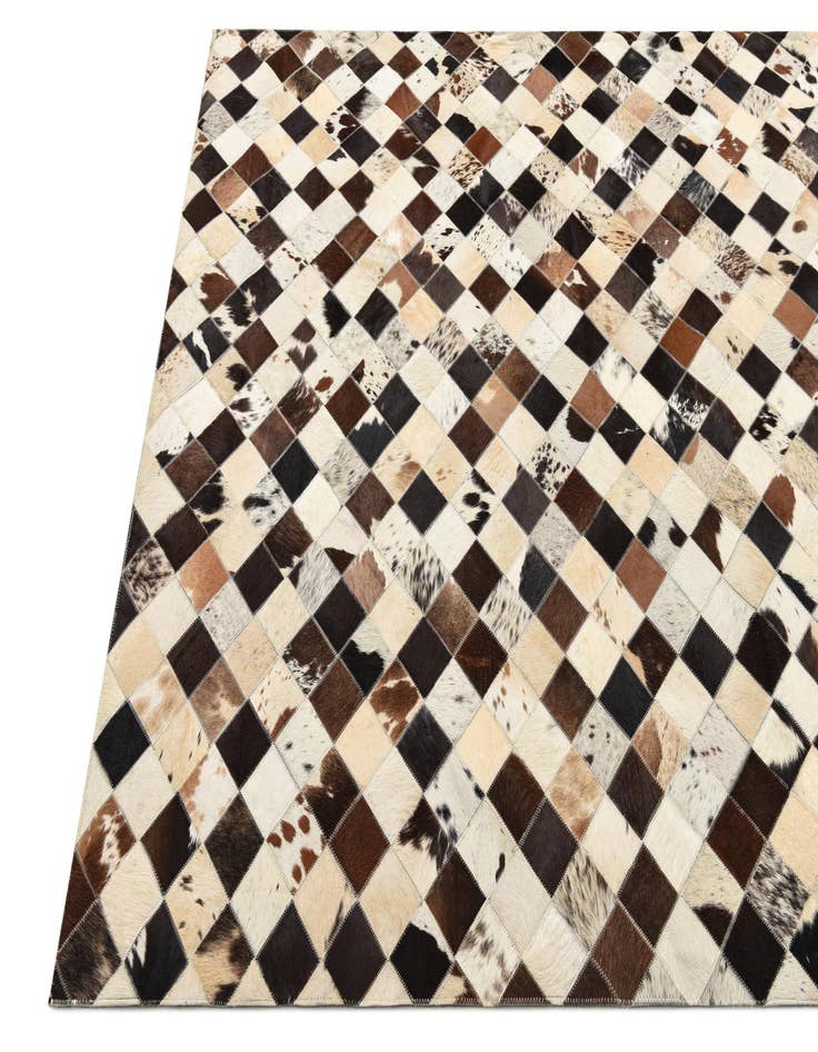 Detail image of  5' 4 x 7' 6 Cowhide Rug